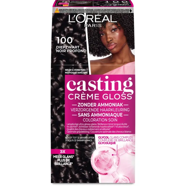 L'oréal Casting Crème Gloss 100 zwart, foto 2