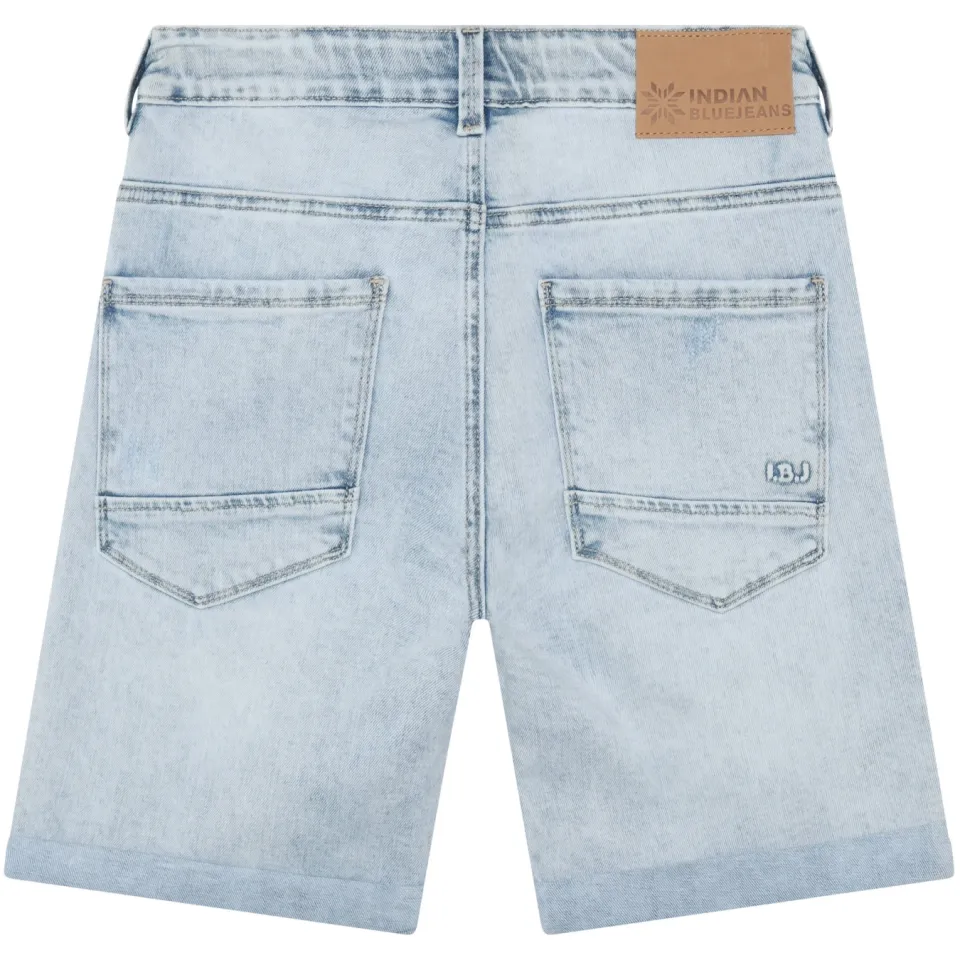 Indian Blue Jeans denim bermudashort lichtblauw, foto 2