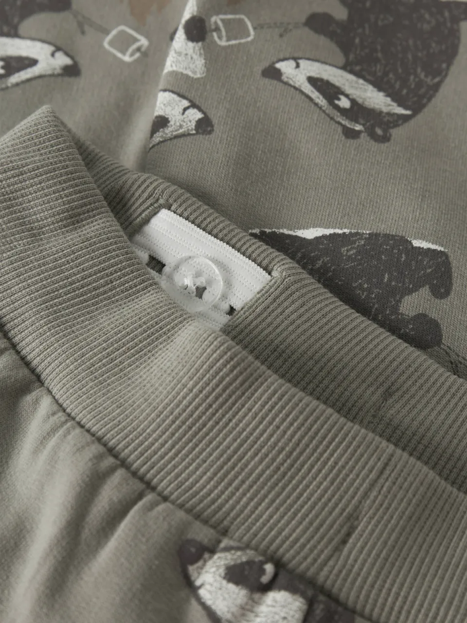 GUPPY MINI joggingbroek groen met print, foto 3