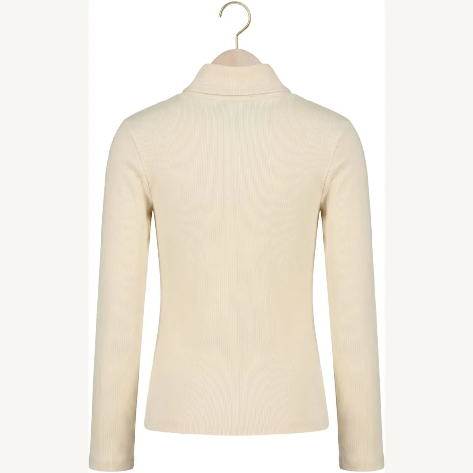 Retour Jeans top met col lichtbeige, foto 4