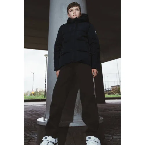 TYGO & vito NextGen gewatteerde winterjas donkerblauw zwart, foto 3