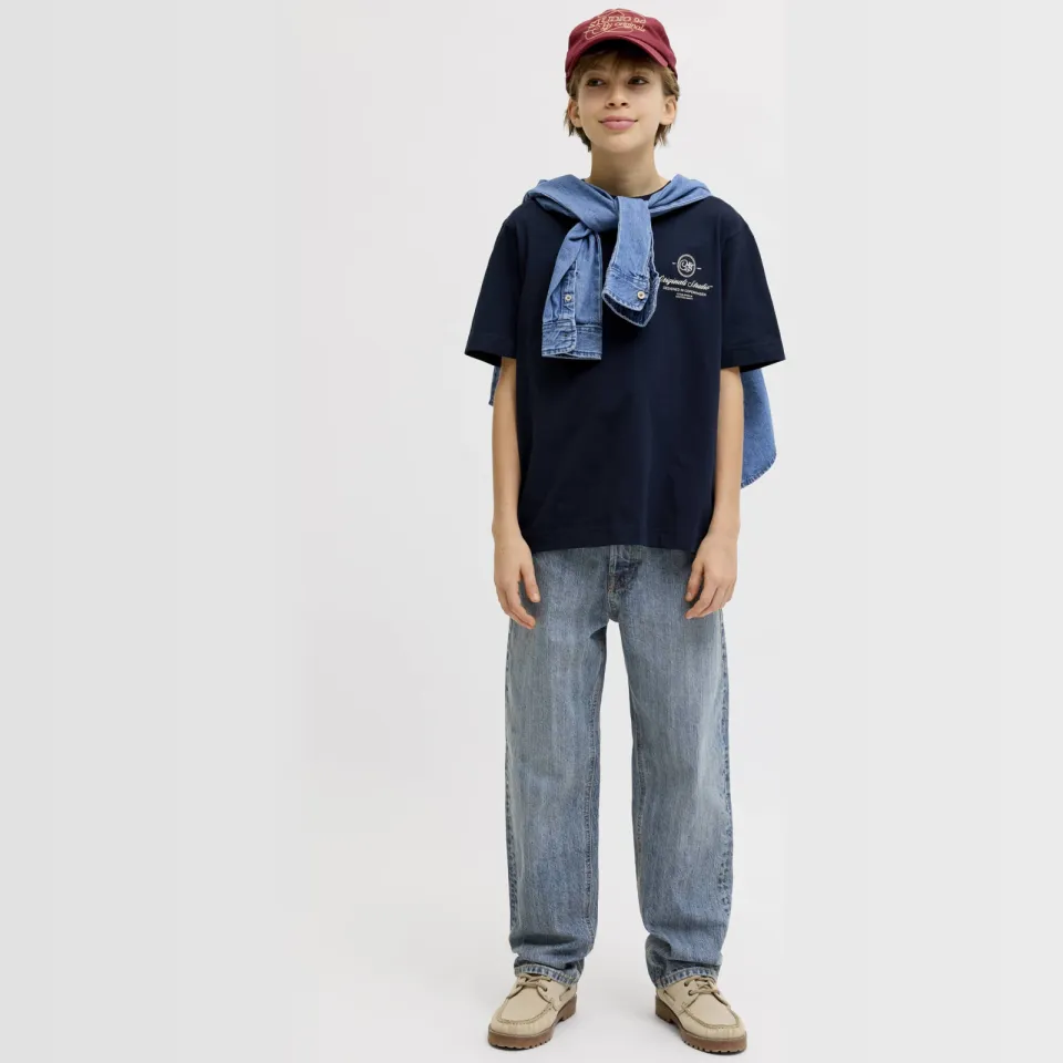 Jack & Jones JUNIOR relaxed fit loose fit jeans - blue denim
