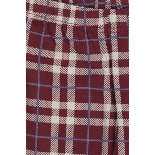 Little Label geruite pyjama donkerrood, foto 5