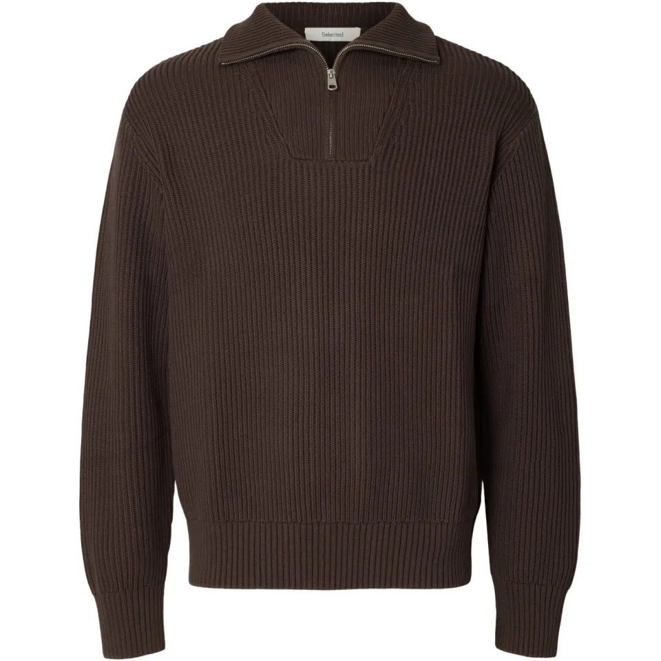 Selected katoenen relaxed fit gebreide trui - delicioso, foto 2