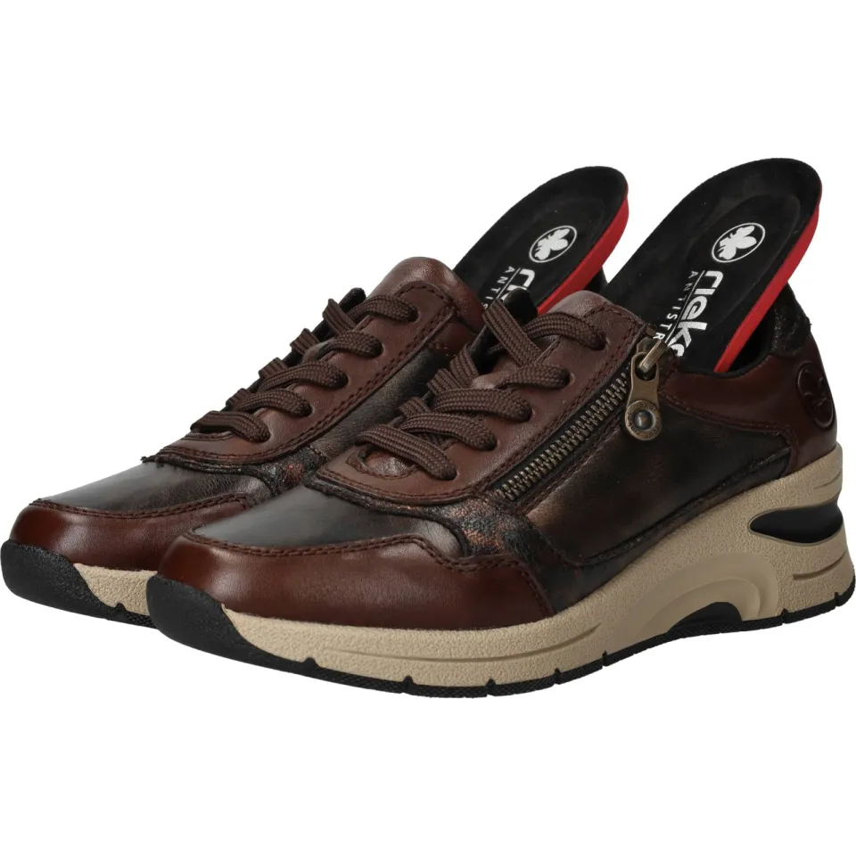 Rieker 292896 lage sneakers bruin, foto 6