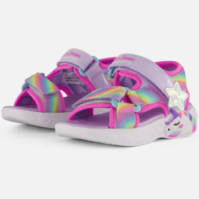Skechers Unicorn Dreams Sandalen roze Textiel