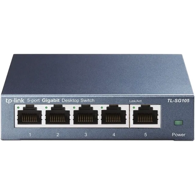 TP-Link TL-SG105 gigabit switch grijs Zwart