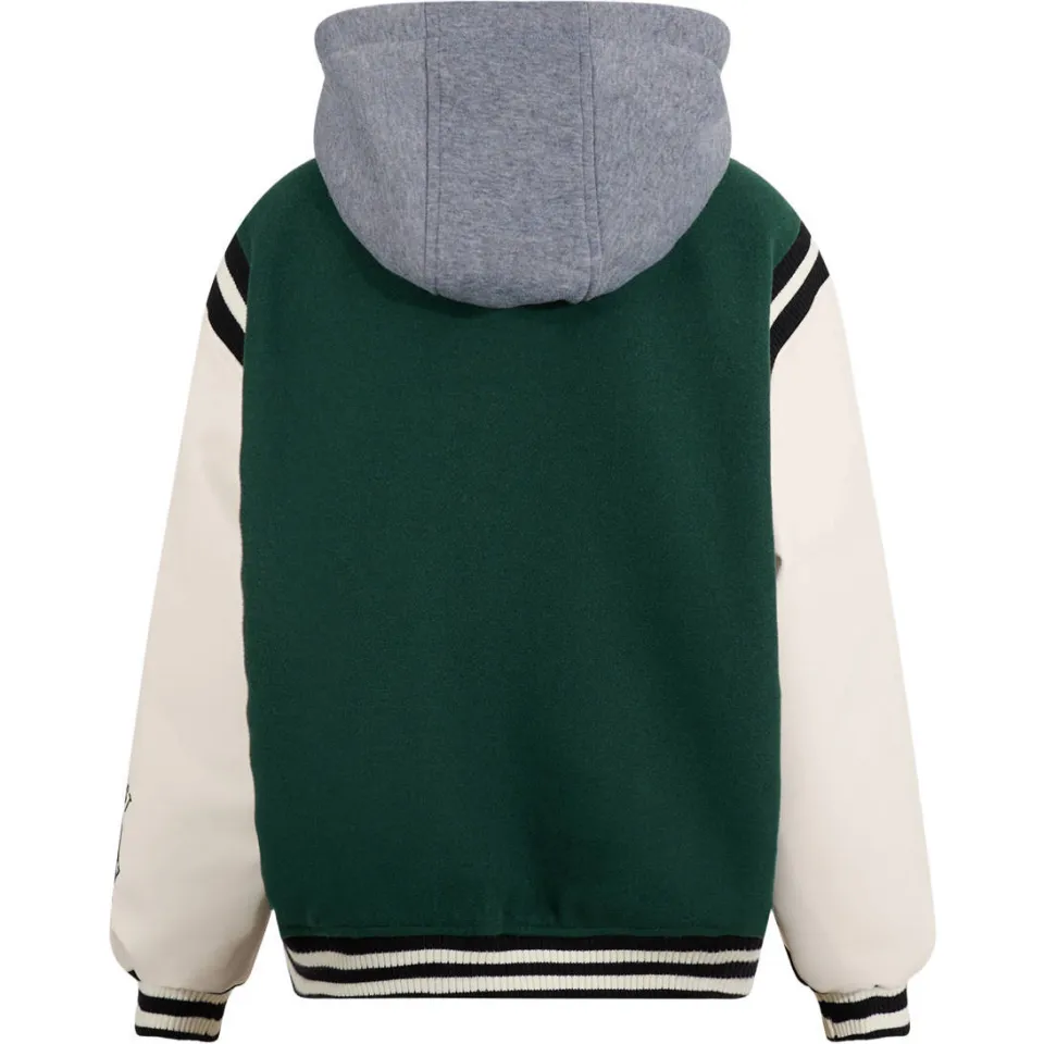 Shoeby baseball jack met tekst groen, foto 3