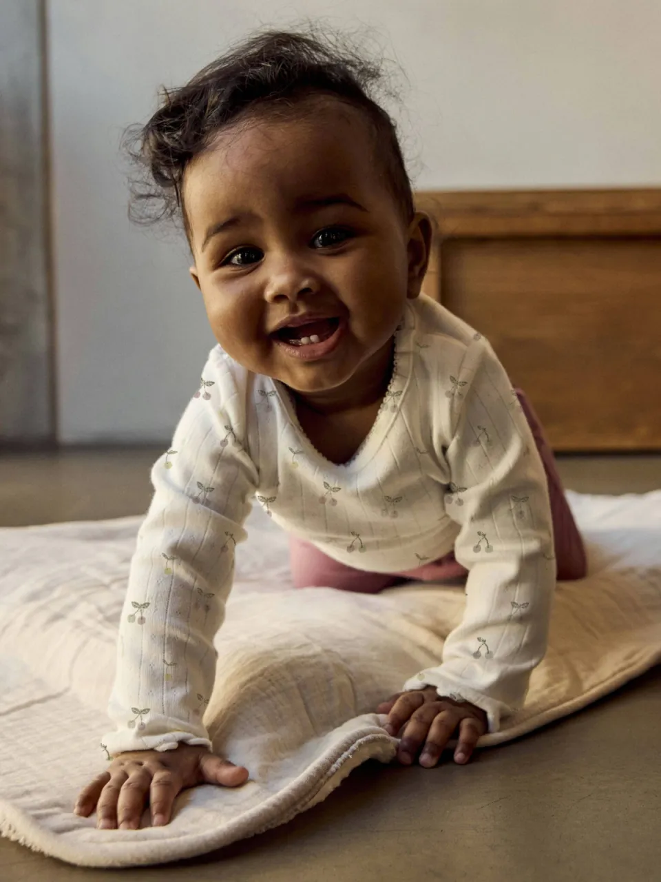 NAME IT BABY romper wit fijn gebreid