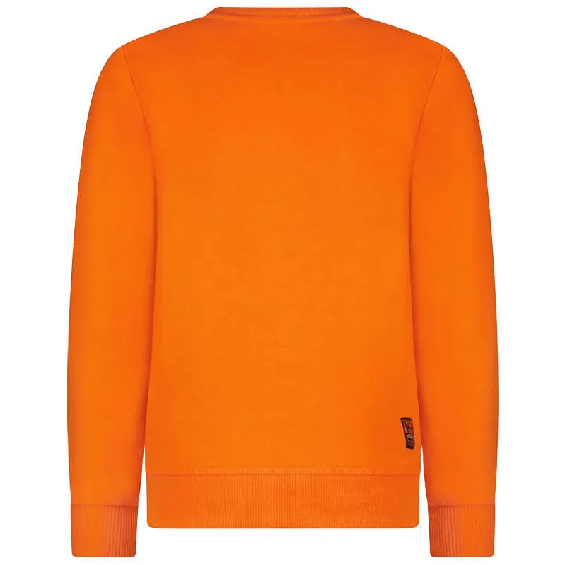 TYGO & vito sweater met tekst fel oranje, foto 3