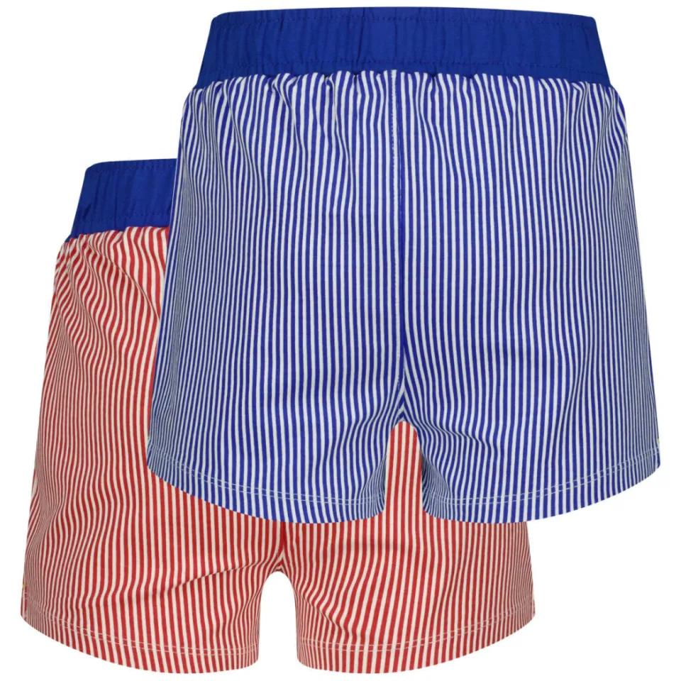 Vingino gestreepte boxershorts set van 2 blauw rood, foto 5