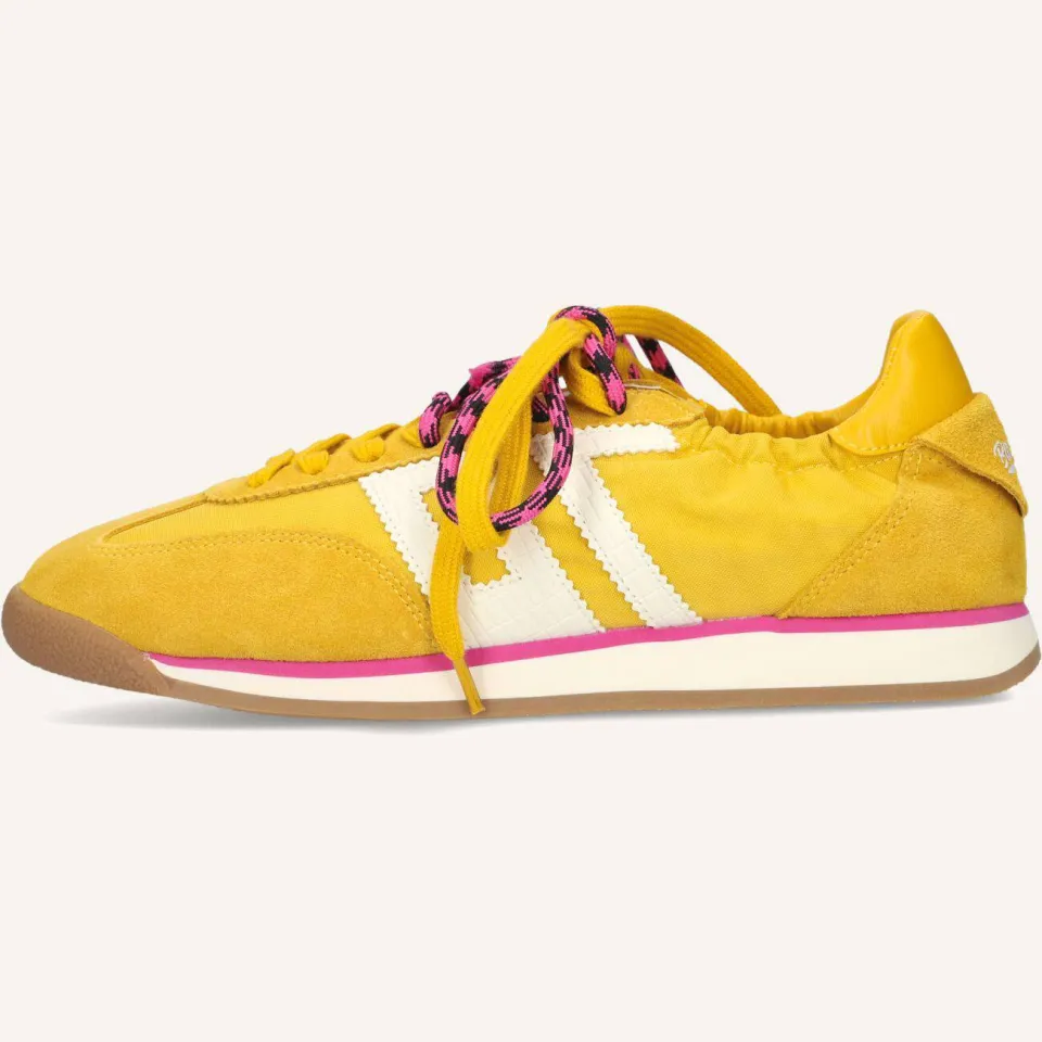 BACK70 Back 70 Sneakers Rocket Geel, foto 3