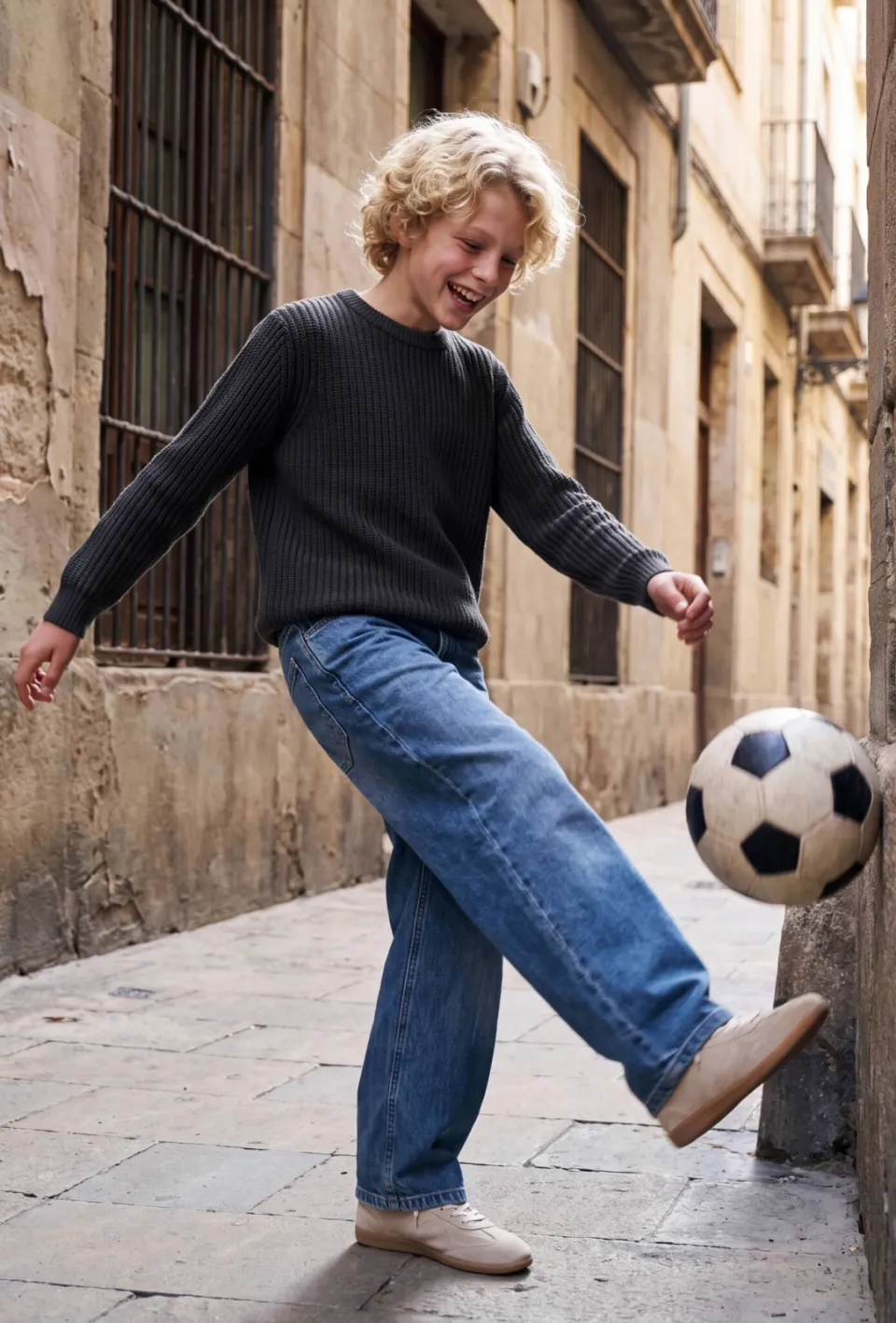 Jack & Jones JUNIOR gebreide trui - antraciet, foto 4