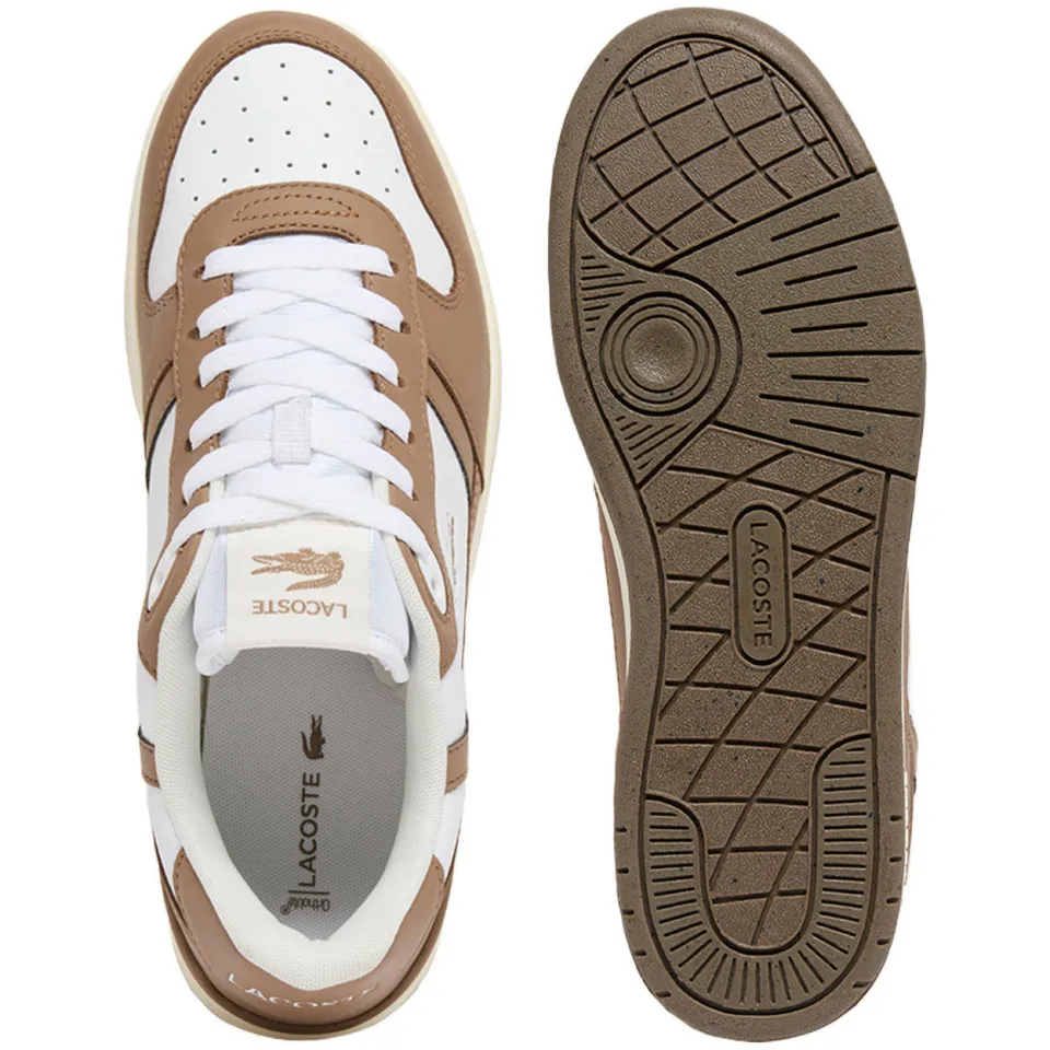 Lacoste sneakers - wit/bruin, foto 3