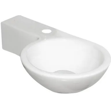 Best Design Fontein Best Design Step 38x23cm (Kraangat links) Wit