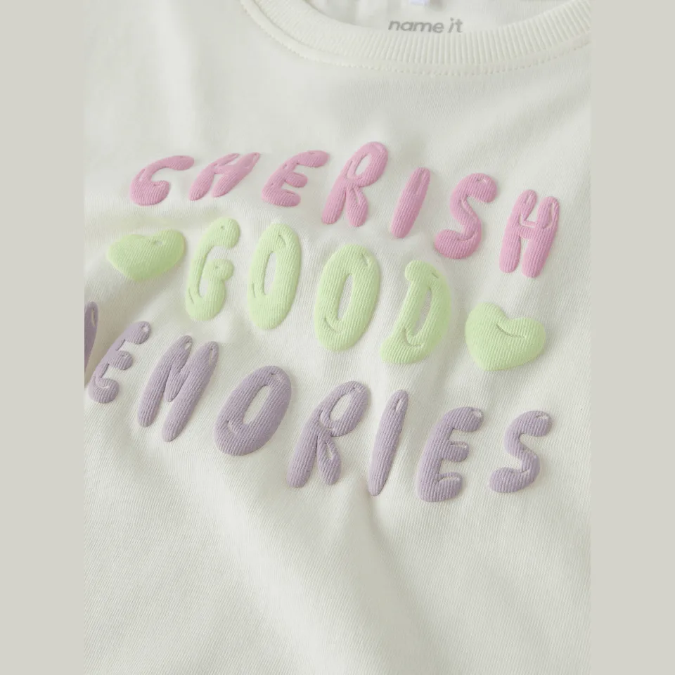 NAME IT MINI t-shirt ecru, foto 4