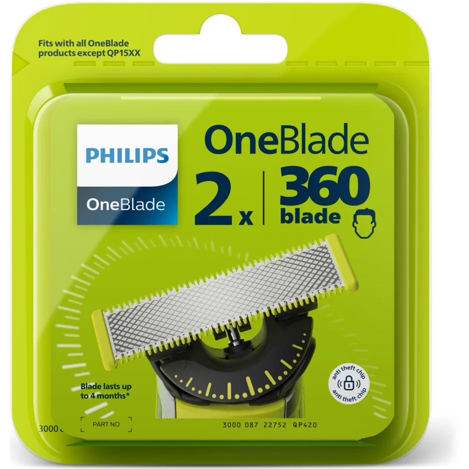Philips Vervangend Mesje 360 OneBlade QP420/50 2 stuks, foto 3