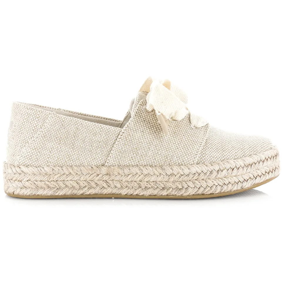 Toms Carolina Lace Up instapper beige, foto 2