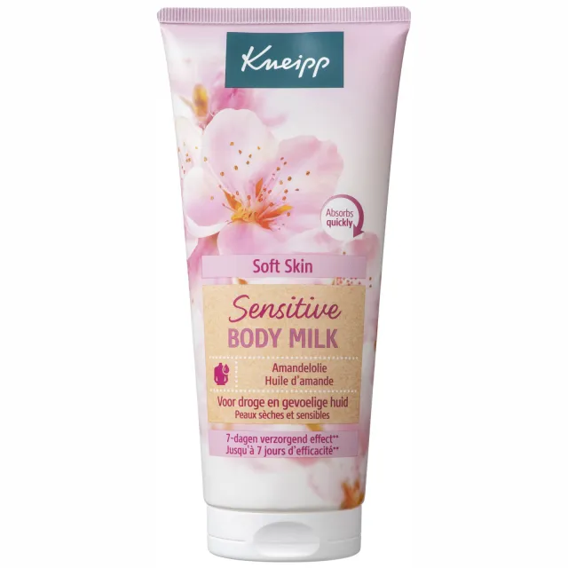 Kneipp Sensitive Body Milk Soft Skin bodylotion amandelbloesem 200 ml