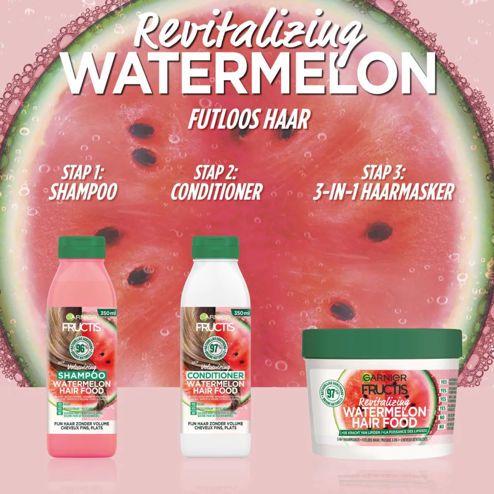 Garnier Fructis Hair Food Watermelon 3-in-1 haarmasker, foto 4