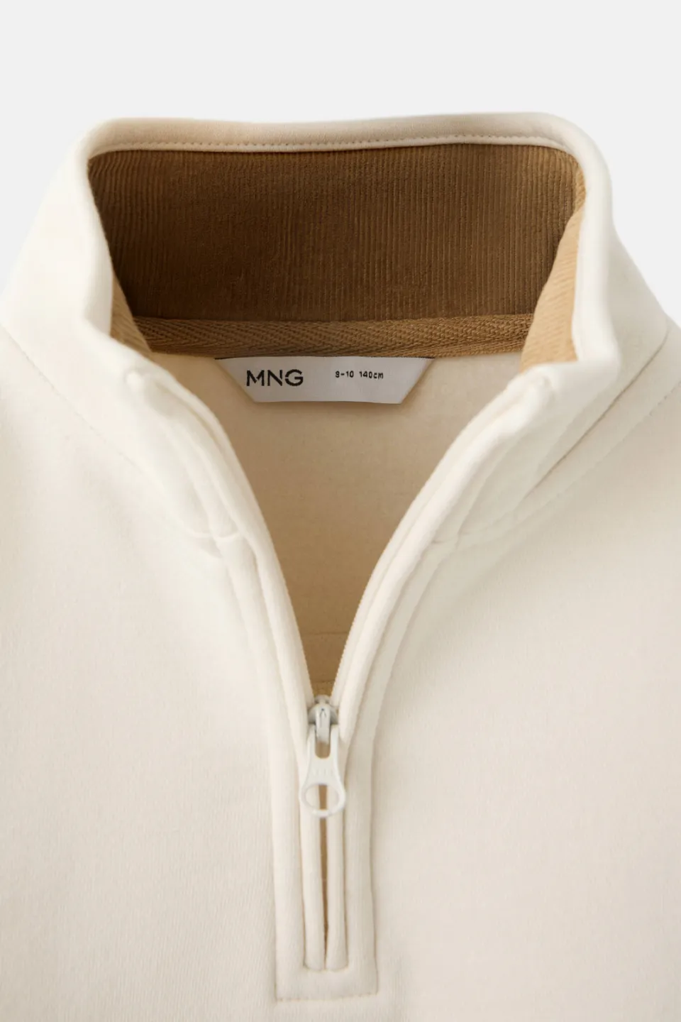 Mango Kids sweater met borduursels en tekst - ecru, foto 5