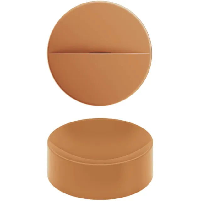 Clou Vale Rond Fontein Zonder Kranenbank Met Geïntegreerde Afvoer Mat Italiaans Zand Keramiek 22 cm