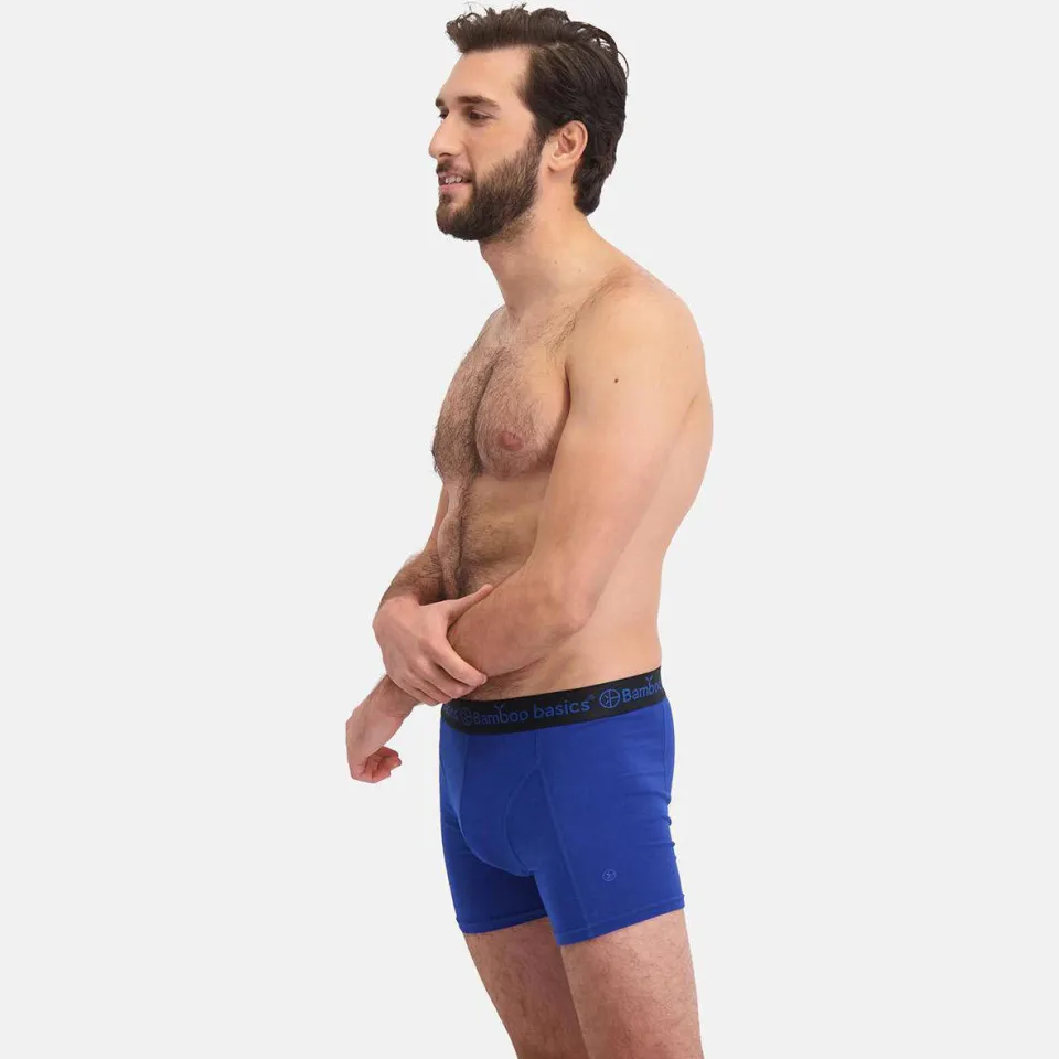 Bamboo Basics boxershort Rico met bamboe (set van 3) blauw/donkerblauw/zwart, foto 5