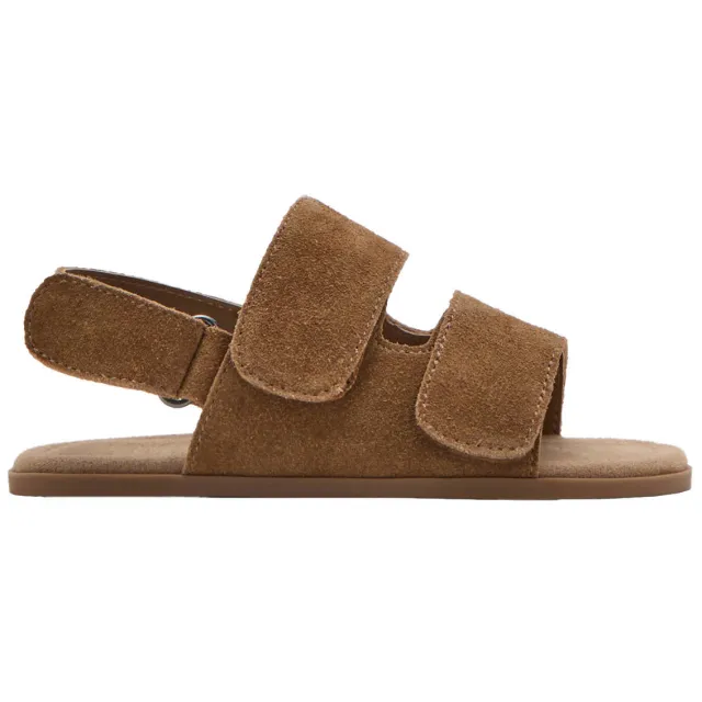 Mango Kids leren sandalen bruin
