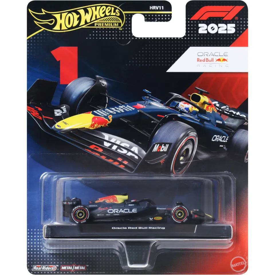 Hot Wheels Formule 1 raceauto donkerblauw, foto 2