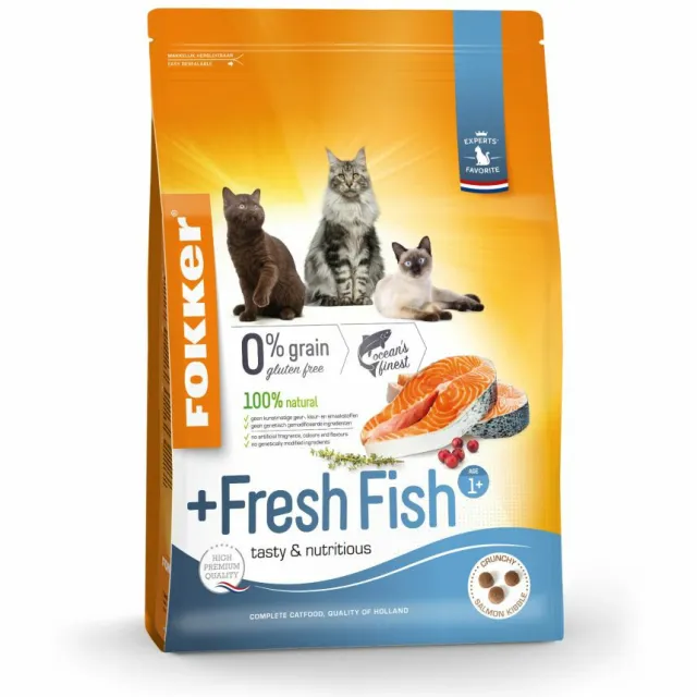 Fokker +Fresh Fish kattenvoer zalm