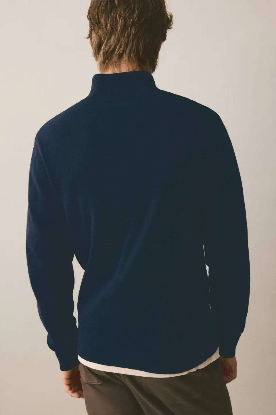 Mango TEEN rechtvallende gebreide schipperstrui - donkerblauw, foto 4