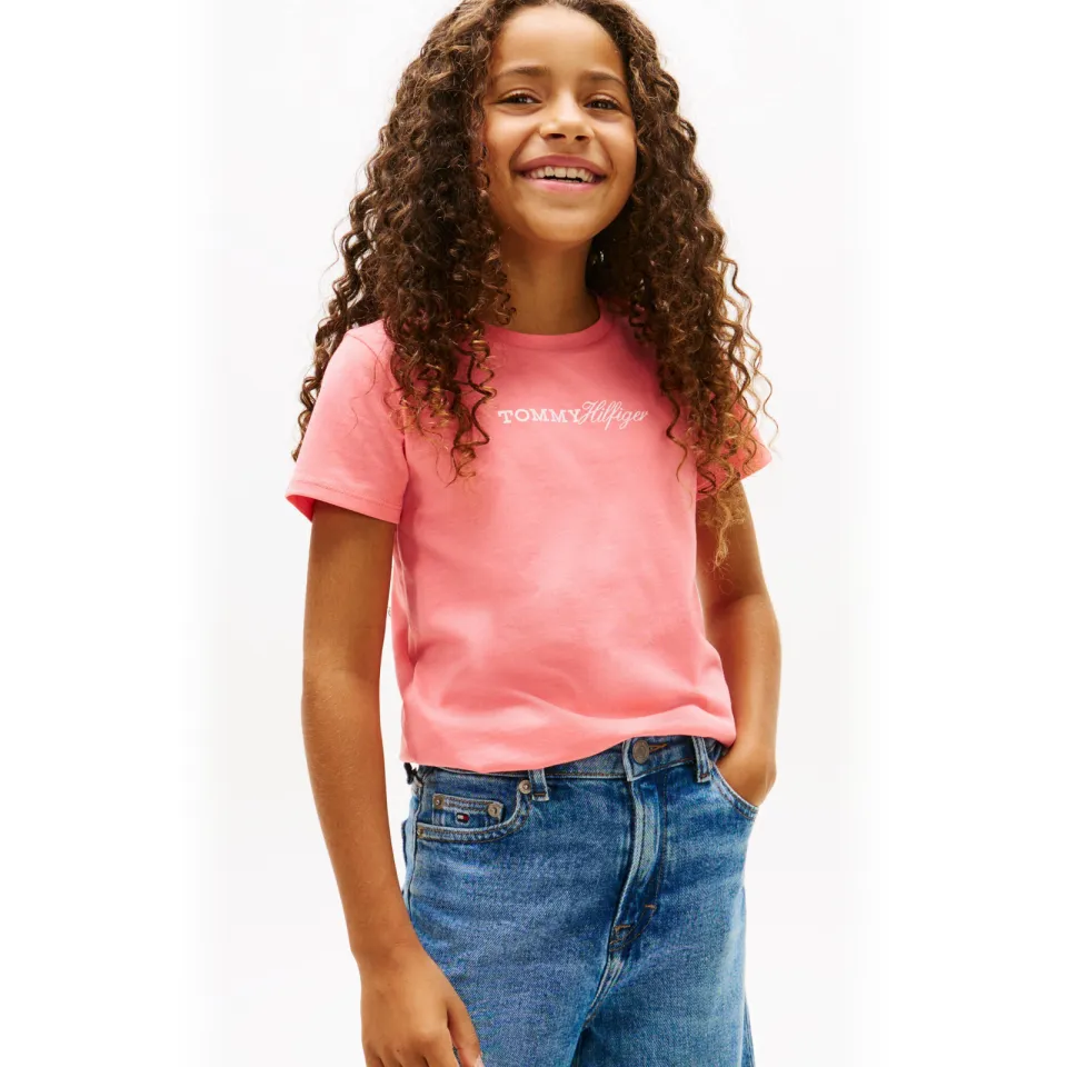 Tommy Hilfiger T-shirt roze, foto 4