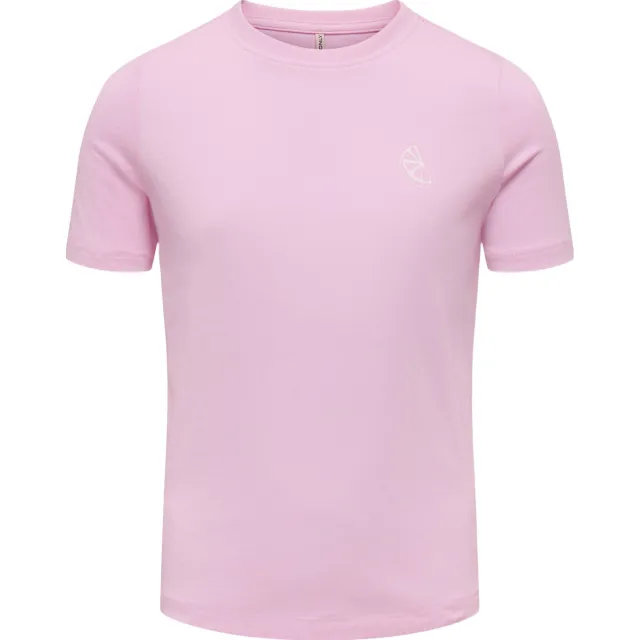 Only t-shirt roze met print Roze Sun