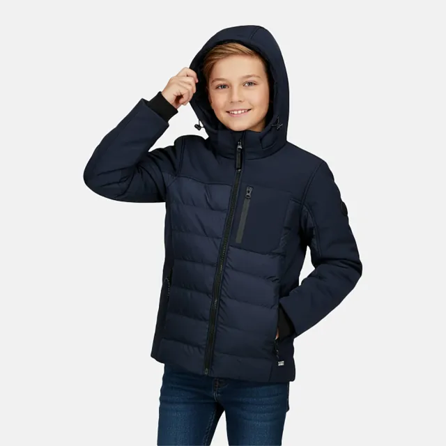 Cars gewatteerde winterjas marineblauw