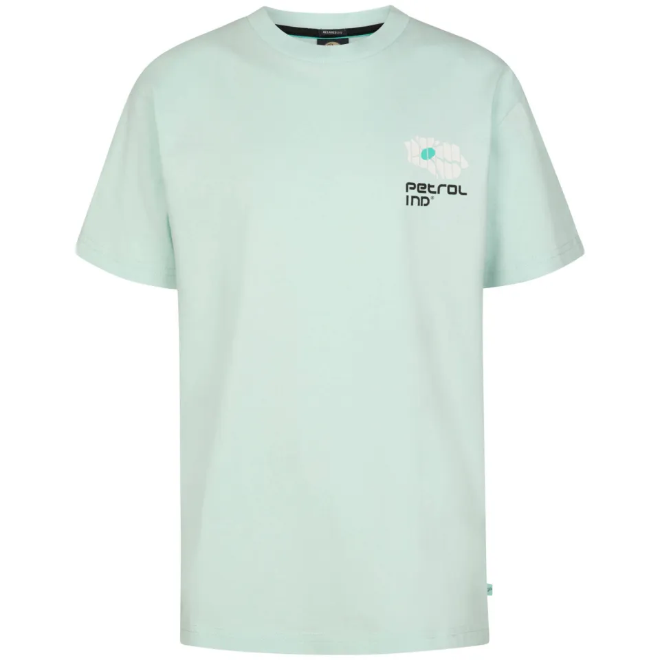 Petrol Industries t-shirt met backprint mintgroen, foto 2