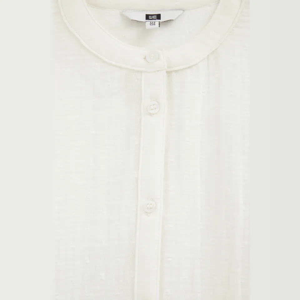 WE Fashion blouse met ruches ecru, foto 7