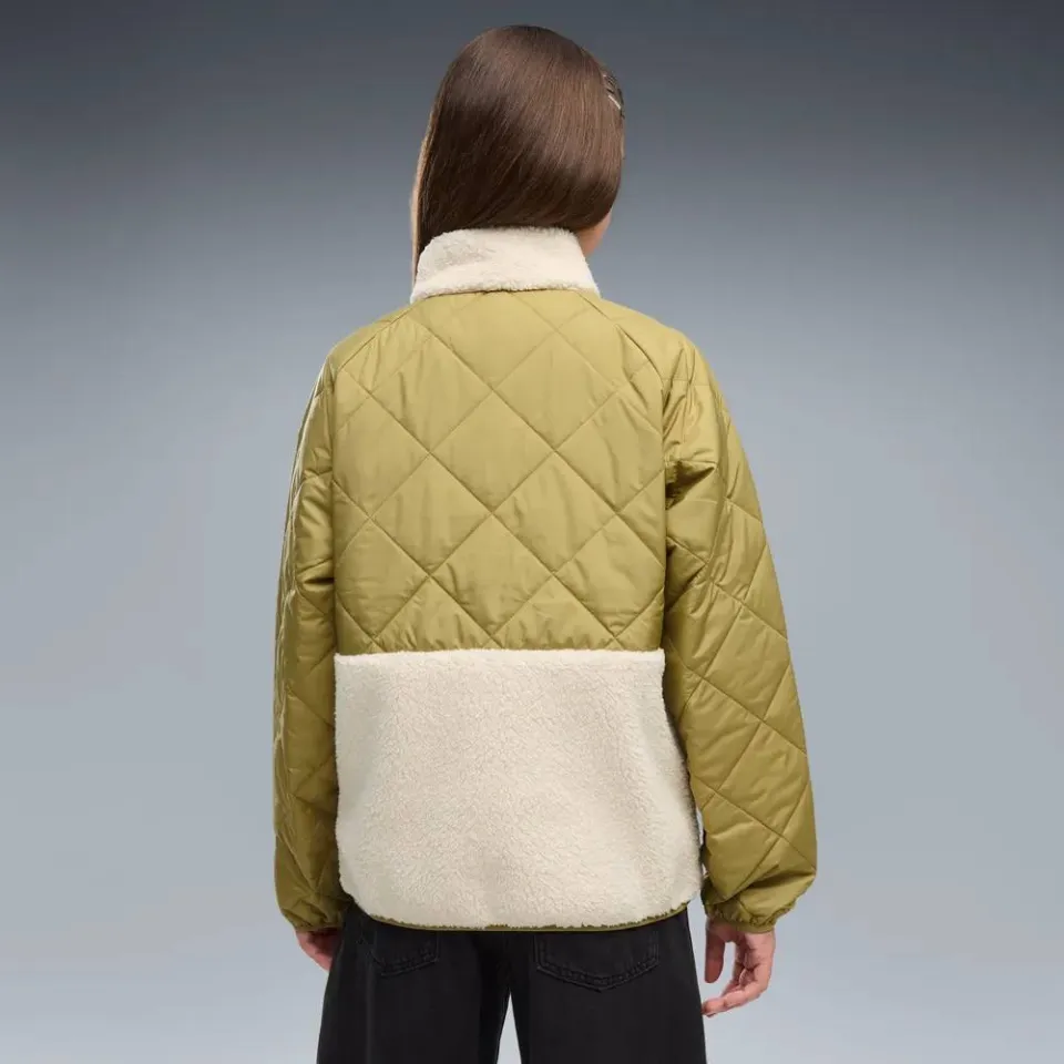 Puma sherpa gewatteerde jas groen, foto 5