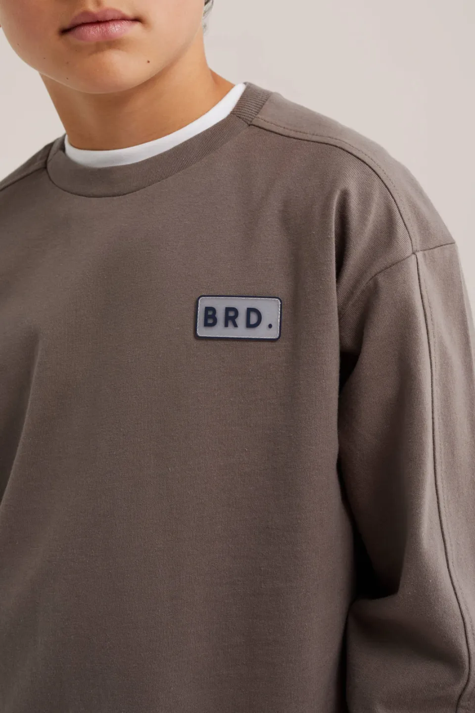 WE Fashion Blue Ridge longsleeve taupe, foto 5
