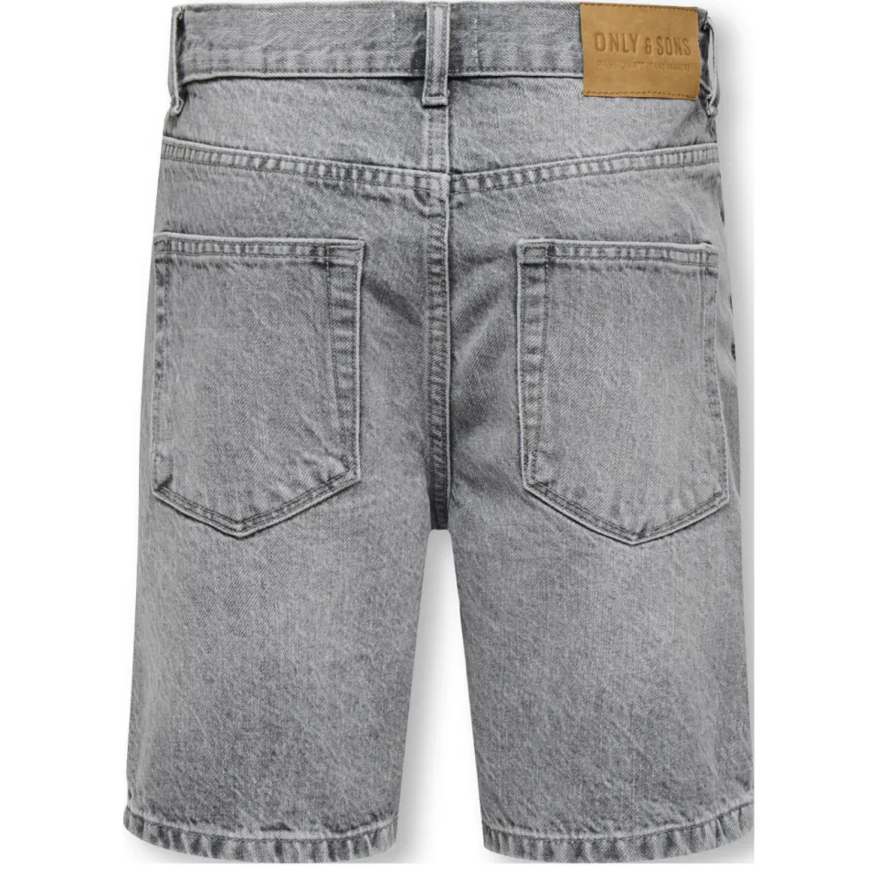 Only & Sons JUNIOR jeansshorts grijs denim, foto 5