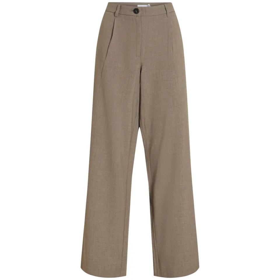 Vila Kari wide leg broek lichtbruin, foto 2