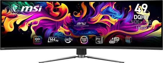 Msi MPG 491CQP QD-OLED PC-flat panel Gaming Curved - 49" DQHD