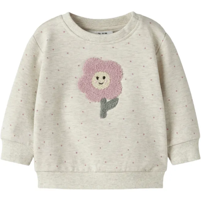 NAME IT BABY sweater met stippen - beige Beige/roze