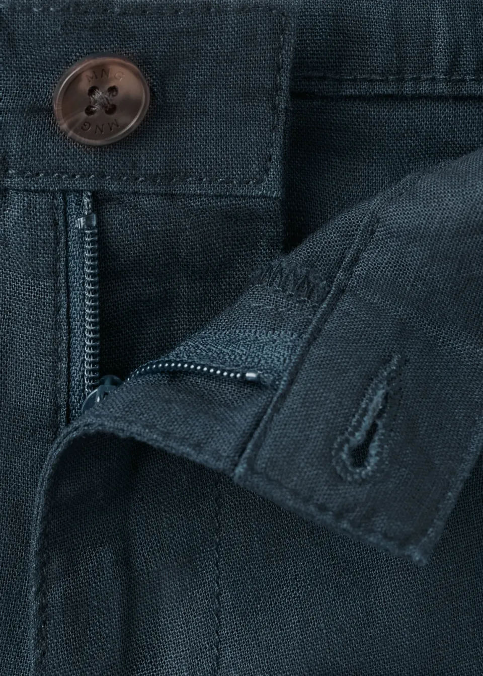 Mango bermuda short donkerblauw, foto 4