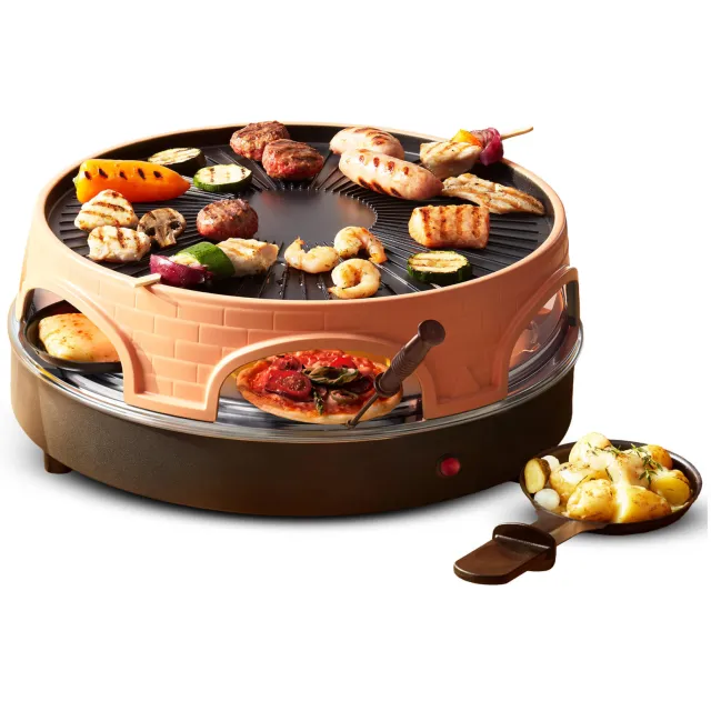Emerio 3-in-1 Pizzarette pizzamaker zwart, foto 2