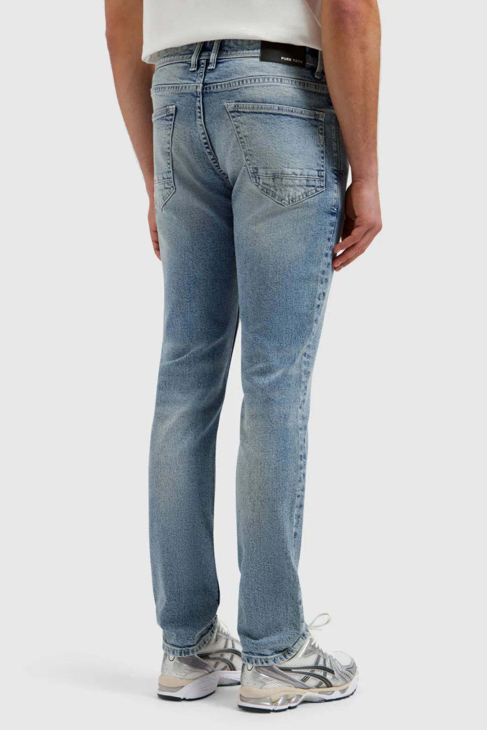 Pure Path Ryan slim fit jeans denim light blue, foto 4