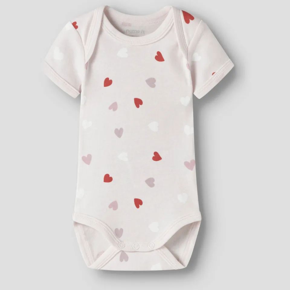 NAME IT BABY romper - roze/wit (set van 3), foto 5