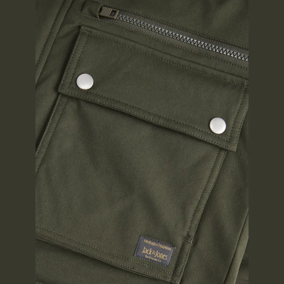 Jack & Jones Wolf parka winterjas donkergroen, foto 6