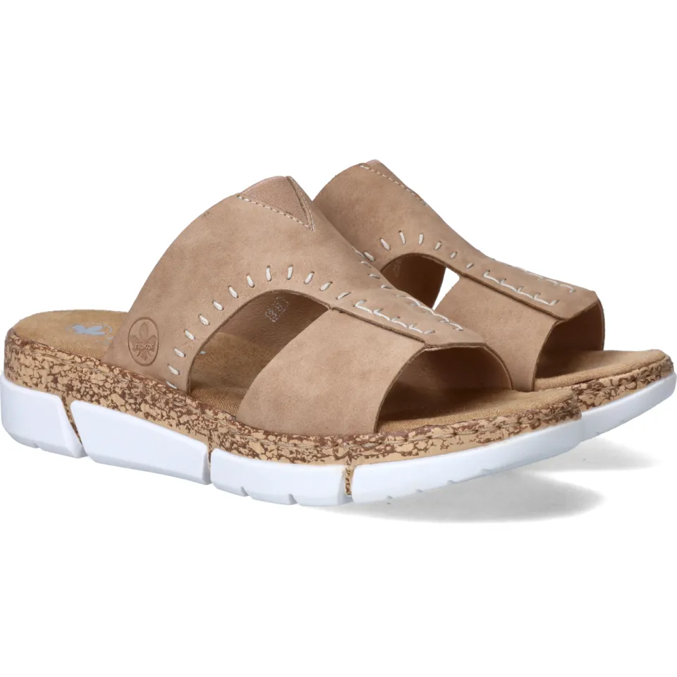 Rieker Open Teen slipper beige, foto 7