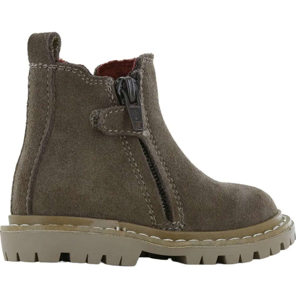 Shoesme suède enkelboots met profielzool - kaki, foto 5