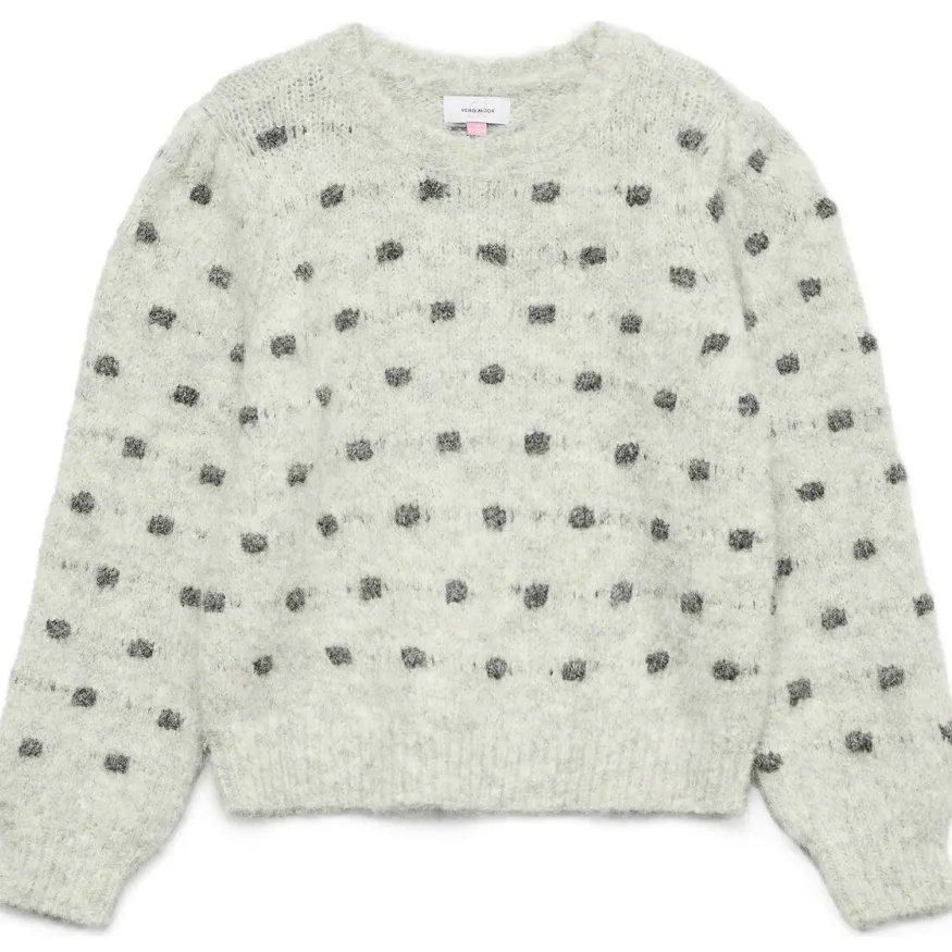 Vero Moda GIRL gebreide trui grijs melange, foto 2